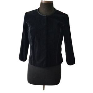 Behnaz Sarafpour Velvet 3/4 Sleeve Jacket